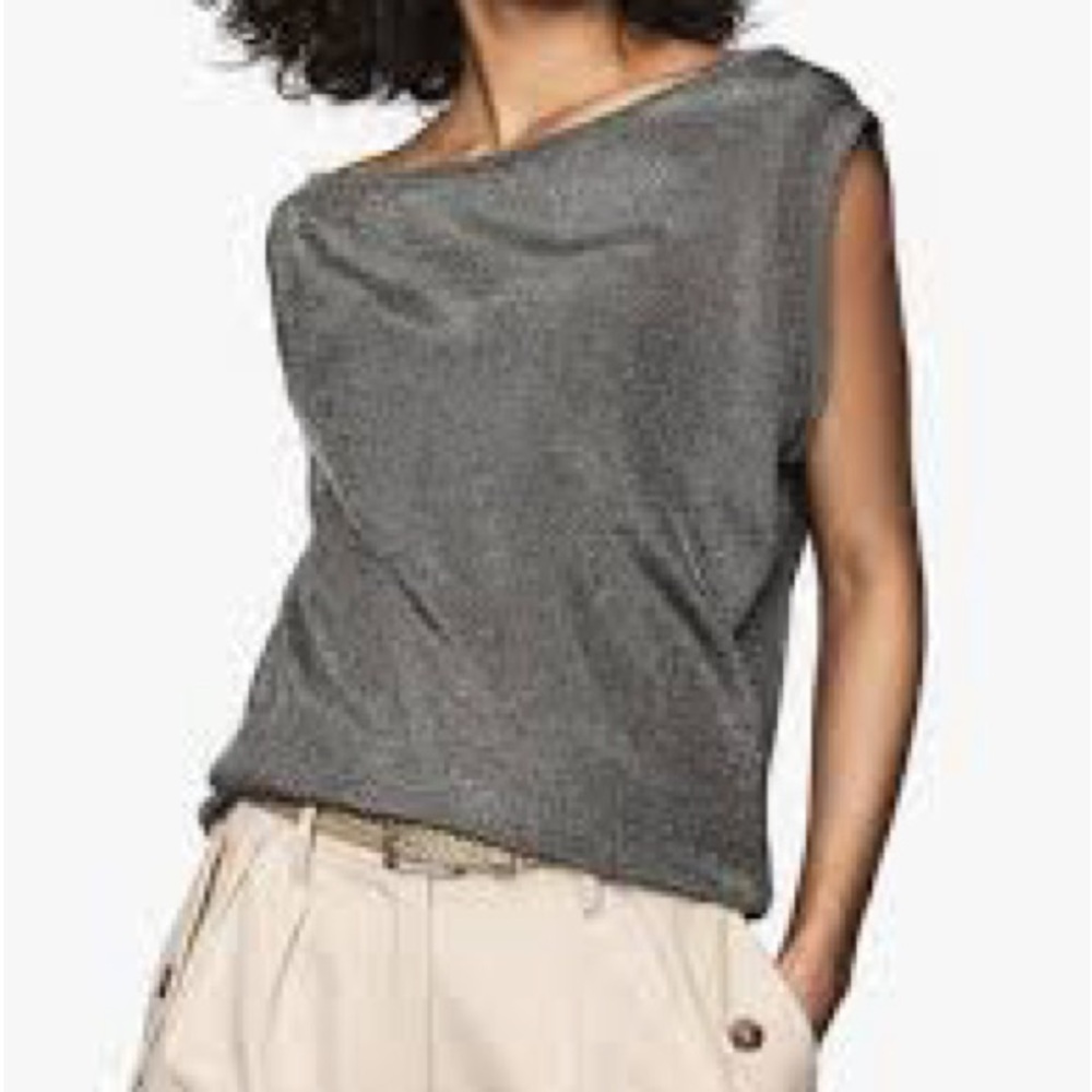 Reiss Charcoal Muscle Tee